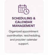Scheduling and calendar management